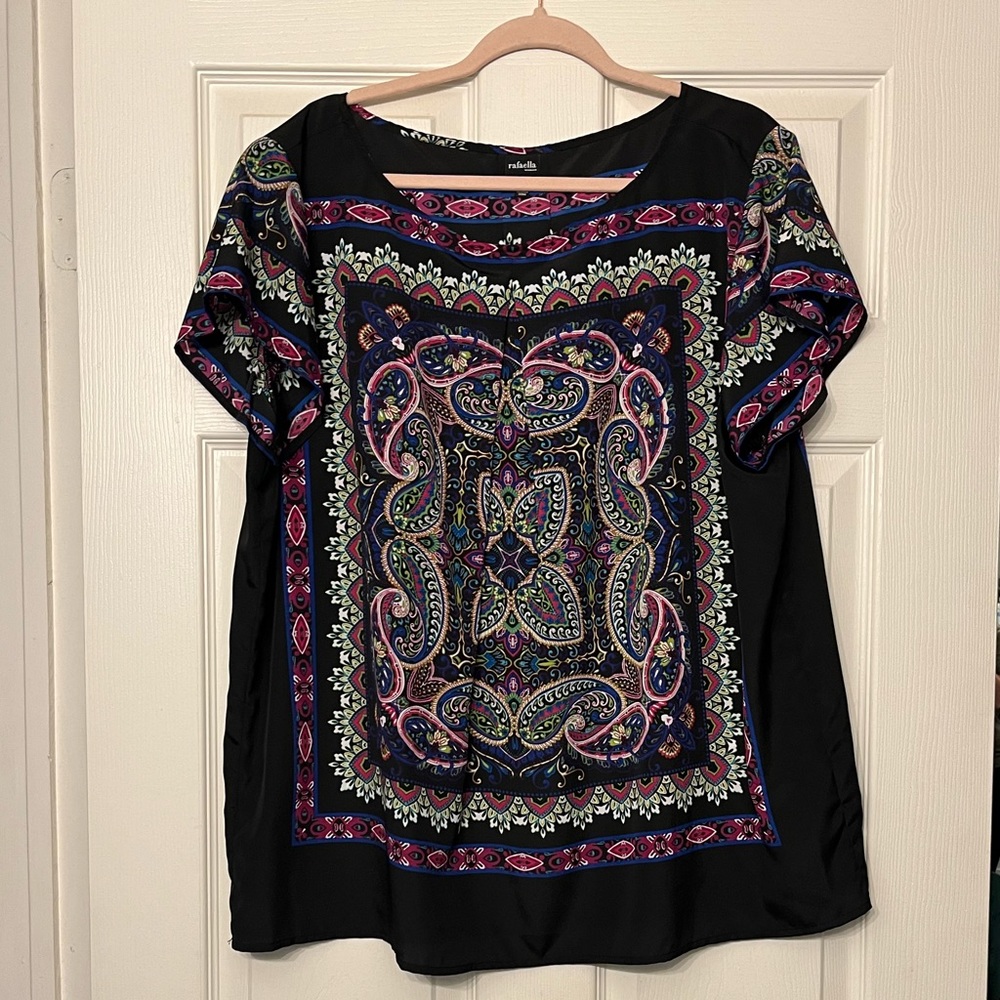 Rafaella paisley blouse EUC